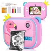 Skysonic Instant Kids Camera με θερμικό εκτυπωτή και εφαρμογή WiFi (Ροζ Φλαμίνγκο)