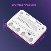 Βάση Φόρτισης PS5 / PS5 Slim & PS Portal με Ψύξη και RGB JYS-P5225 Λευκή