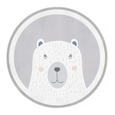 Giggles & Co. Στρογγυλό Βρεφικό Χαλί “Nordic Bear” – Μαλακό 3εκ. (Ø200 εκ.)
