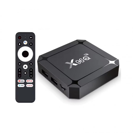 X96Q RK3518 TV Box Android 14 4K με Wi-Fi 6 (ΒΤ/Ethernet/USB 3.0)