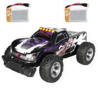 Eachine EAT12 1/28 2.4G High Speed Waterproof RC Car RTR 35km/h Off-road Vehicle Model Two Battery - Purple