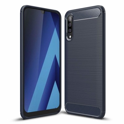 Carbon Case Flexible Cover TPU Θήκη για Samsung Galaxy A50 Mπλε