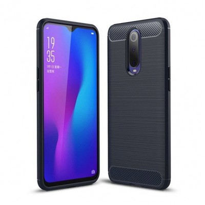 Carbon Case Flexible Cover TPU Θήκη για Xiaomi Mi 9T Pro / Mi 9T μπλε