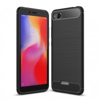 Carbon Flexible Cover TPU Θήκη για Xiaomi Redmi 6A μαύρη