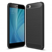Carbon Θήκη Flexible Cover TPU Θήκη για Xiaomi Redmi Note 5A μαύρη