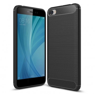 Carbon Θήκη Flexible Cover TPU Θήκη για Xiaomi Redmi Note 5A μαύρη