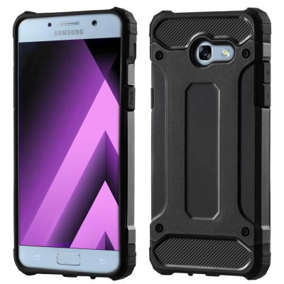 Hurtel Hybrid Armor Θήκη Tough Rugged Cover για Samsung Galaxy A3 2017 A320 μαύρη