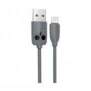 HOCO USB Cable - Kiki KX1 micro USB 1M Γκρι