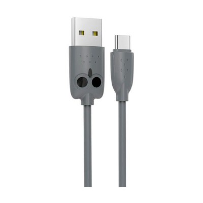 HOCO USB Cable - Kiki KX1 Type-C 1M Γκρι