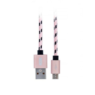 XO Design USB Cable - NB10 micro USB 2.4A 2M Ροζ-Χρυσό