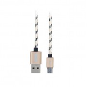 XO Design USB Cable - NB10 micro USB 2.4A 1M Χρυσό