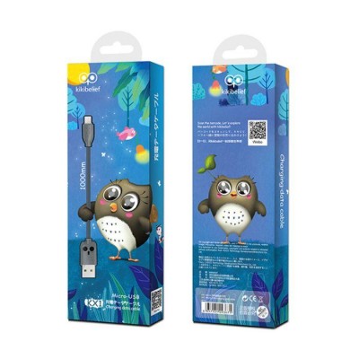 HOCO USB Cable - Kiki KX1 micro USB 1M Γκρι