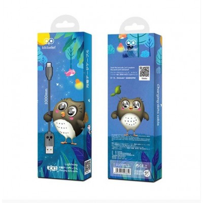 HOCO USB Cable - Kiki KX1 IPHONE lightning 1M Γκρι