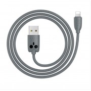 HOCO USB Cable - Kiki KX1 IPHONE lightning 1M Γκρι