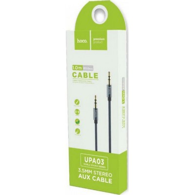 HOCO Audio Cable - Noble sound AUX UPA03 1M Γκρι