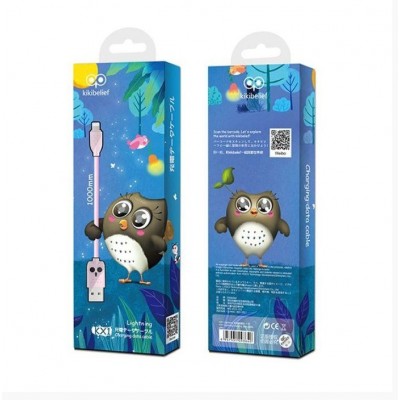 HOCO USB Cable - Kiki KX1 IPHONE lightning 1M Ροζ