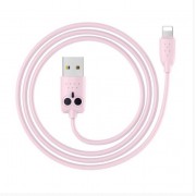 HOCO USB Cable - Kiki KX1 IPHONE lightning 1M Ροζ