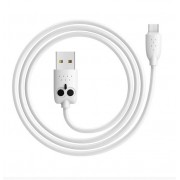 HOCO USB Cable - Kiki KX1 micro USB 1M Λευκό
