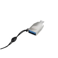 HOCO UA10 - USB OTG to micro USB αντάπτορας ασημί