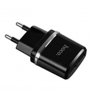 HOCO C12 Φορτιστής 2.4A 2x USB θύρα + iphone lightning καλώδιο μαύρο