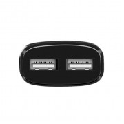 HOCO C12 Φορτιστής 2.4A 2x USB θύρα μαύρο