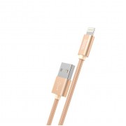 HOCO X2 Knitted - USB σε iphone lightning καλώδιο 1m χρυσό