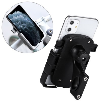 Adjustable phone bike mount holder for Rearview handlebar black
