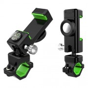 Adjustable phone bike mount holder for handlebar with copass green