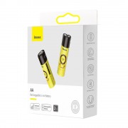 Baseus 2x 1920mAh batteries with built-in micro USB charging port black and yellow (PCWH000211)