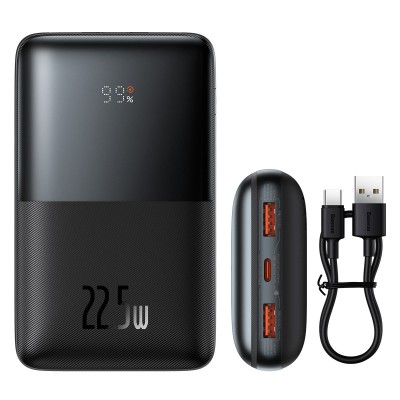 Baseus Baseus Pro 20000mAh 22.5W Black Powerbank with USB Type A - USB Type C 3A 0.3m cable (PPBD040301)