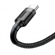Baseus Cafule Cable Durable Nylon Braided Wire USB / USB-C QC3.0 2A 2M black-grey (CATKLF-CG1)