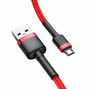 Baseus Cafule Cable Durable Nylon Braided Wire USB / micro USB QC3.0 1.5A 2M red (CAMKLF-C09)