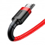 Baseus Cafule Cable Durable Nylon Braided Wire USB / micro USB QC3.0 1.5A 2M red (CAMKLF-C09)