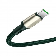 Baseus Cafule Cable Nylon Braided USB - USB Type C cable VOOC Quick Charge 3.0 5 A 2 m green (CATKLF-VB06)