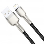 Baseus Cafule Metal Data USB - Lightning cable 2.4 A 0.25 m black (CALJK-01)