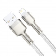 Baseus Cafule Metal Data USB cable - Lightning 2.4 A 1 m white (CALJK-A02)