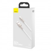 Baseus Cafule Series Metal Data Cable USB - Lightning 2.4A 2 m white (CALJK-B02)