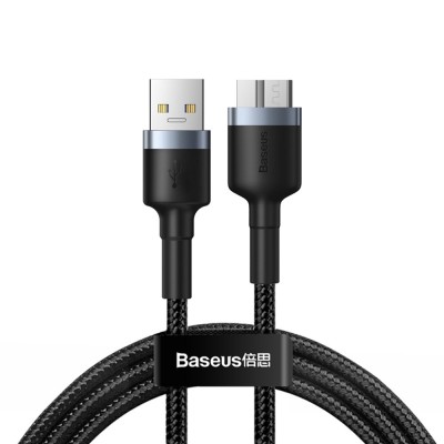 Baseus Cafule durable nylon cable USB 3.0 / micro USB SuperSpeed 2 A 1 m gray cable (CADKLF-D0G)