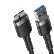 Baseus Cafule durable nylon cable USB 3.0 / micro USB SuperSpeed 2 A 1 m gray cable (CADKLF-D0G)