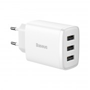 Baseus Compact  Charger 3U 17W EU White
