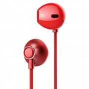 Baseus Encok H06 Lateral Earphones Earbuds Headphones with Remote Control red (NGH06-09)