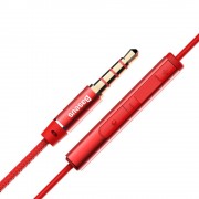 Baseus Encok H06 Lateral Earphones Earbuds Headphones with Remote Control red (NGH06-09)