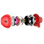 Baseus Encok H06 Lateral Earphones Earbuds Headphones with Remote Control red (NGH06-09)