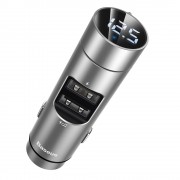 Baseus Energy Column Bluetooth FM Transmitter MP3 Car Charger 2x USB QC3.0 3,1A silver (CCNLZ-0S)