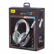 Baseus GAMO around-ear USB headphones with microphone and remote for players gray (NGD05-01)