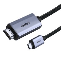 Baseus High Definition Series adapter cable USB Type C - HDMI 2.0 4K 60Hz 1m black (WKGQ010001)
