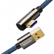 Baseus Legend Series Elbow Fast Charging Data Cable USB - USB Type-C 66W 2m blue (CACS000503)