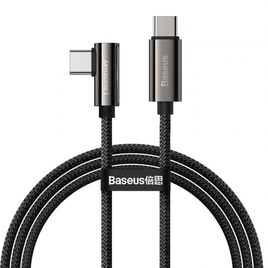 Baseus Legend Series Elbow Fast Charging USB Type C - USB Type C 100W 5A 1m black (CATCS-01)