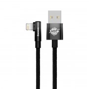 Baseus MVP 2 Elbow angled cable with side USB / Lightning 1m 2.4A black (CAVP000001)