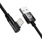 Baseus MVP 2 Elbow angled cable with side USB / Lightning 1m 2.4A black (CAVP000001)